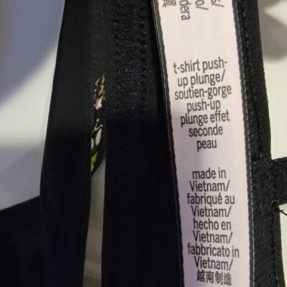 Victoria's Secret Bombshell Push-Up T-Shirt Bra, Birds Of Paradise, 36A - Picture 7 of 10